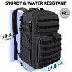Σακίδιο πλάτης Military 32L  17,3” Matein 6056 μαύρο