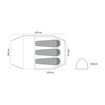 Σκηνή Camping Φουσκωτή AIR 300 3 Aτόμων 370x230x140cm GRASSHOPPERS 10518