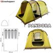 Σκηνή Camping Pandora 4+4 Ατόμων 410x255x185cm  GRASSHOPPERS 10514