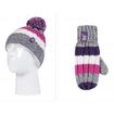 Παιδικό Σετ Σκούφος Και Γάντια Για Παιδία 3-6 Ετών Purple-Pink Heat Holders 80050
