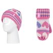 Παιδικό Σετ Σκούφος Και Γάντια Pixie Hat & Mittens Με Θερμική Επένδυση Για Παιδία 3-6 Ετών Pink Heart Heat Holders 80078