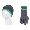 Παιδικό Σετ Σκούφος Και Γάντια Για Παιδία 7-10 Ετών Charcoal/Green Heat Holders 80077