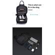 Τσαντάκι ώμου χιαστί crossbody Bange 7565 μαύρο