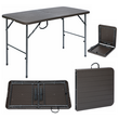 Τραπέζι Catering Πτυσσόμενο Απομίμηση Ξύλου 120x60x74cm CAMPUS 31-37840