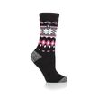 Κάλτσες Γυναικείες Ισοθερμικές Jacquard Lite Lima Fairisle Black Heat Holders 80090