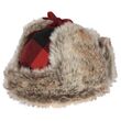 1420 Murmansk Check hat Pinewood Καπελο με Συνθετικη Γουνα Pinewood