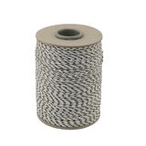 Σχοινί Polyester 200m Λευκό Με Μαύρη Ρίγα 68638