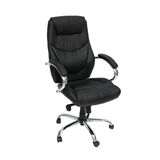 ΠΟΛΥΘΡΟΝΑ ΓΡΑΦΕΙΟΥ ΜΑΥΡΟ ΔΙΕΥΘΥΝΤΟΥ ΕΠΙΦΑΝΕΙΑ: PVC ΜΠΡΑΤΣΑ:ΜΕΤΑΛΛΙΚΑ ΧΡΩΜΙΟΥ ΜΕ ΕΠΕΝΔΥΣΗ PU ΒΑΣΗ:ΜΕΤΑΛΛΙΚΗ ΧΡΩΜΙΟΥ 350mm 66-22372