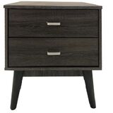 ΚΟΜΟΔΙΝΟ ΜΕ ΔΥΟ  ΣΥΡΤΑΡΙΑ 48x38x50 εκ  ΓΚΡΙ ΟΞΙΑ 65-35570-30