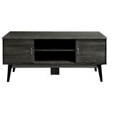 ΕΠΙΠΛΟ TV ΜΕ ΔΥΟ ΠΟΡΤΕΣ ΚΑΙ ΤΕΣΣΕΡΙΣ ΘΕΣΕΙΣ 140x38x44 εκ ΓΚΡΙ ΟΞΙΑ 61-35341-30