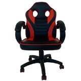 ΚΑΡΕΚΛΑ ΓΡΑΦΕΙΟΥ GAMING ΜΕ ΜΠΡΑΤΣΑ -ΕΠΙΦΑΝΕΙΑ PU-TEXT- ΚΟΚΚΙΝΟ ΜΑΥΡΟ 66-35693