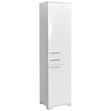 ΣΤΗΛΗ ΜΠΑΝΙΟΥ ΜΕ ΔΥΟ ΠΟΡΤΕΣ ΚΑΙ ΕΝΑ ΣΥΡΤΑΡΙ 45x38x187 εκ  ΛΕΥΚΟ ΓΥΑΛΙΣΤΕΡΟ 622-6972-36