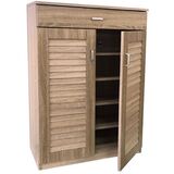 ΠΑΠΟΥΤΣΟΘΗΚΗ ΜΕ ΔΙΠΛΗ ΠΟΡΤΑ, ΣΥΡΤΑΡΙ -5 ΘΕΣΕΙΣ ΑΠΟΘΗΚΕΥΣΗΣ 68x32x98 εκ. ΣΦΕΝΔΑΜΟΣ 63-36928-29