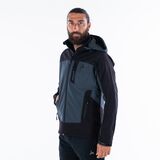Τζάκετ Αδιάβροχο Αντιανεμικό Softshell Γκρι - Μαύρο Himalaya II APU 80535 Τζάκετ Αδιάβροχο Αντιανεμικό Softshell Γκρι - Μαύρο Himalaya II APU 80535
