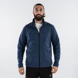 Ζακέτα Ανδρική Fleece Με Φερμουάρ Μπλε APU 80525 Ζακέτα Ανδρική Fleece Με Φερμουάρ Μπλε APU 80525