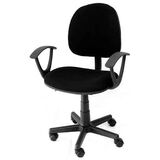 ΚΑΡΕΚΛΑ ΓΡΑΦΕΙΟΥ ΜΑΥΡΟ ΜΕ ΜΠΡΑΤΣΑ Κ08642-1