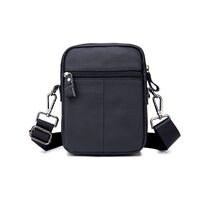 Τσαντάκι Ώμου Δερμάτινο Μαύρο Bull Captain DJB 015(L)