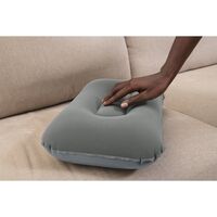 Μαξιλάρι Φουσκωτό Βελoύδινο 42x26x10cm Λευκό BESTWAY 15334