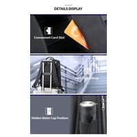 Σακίδιο πλάτης Αντικλεπτικό 24L Laptop 15,6” Bopai 61-18911 μαύρο