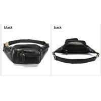 Τσαντάκι Μέσης Δερμάτινο Black Cardinal 8336