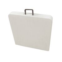 Τραπέζι Catering Εξωτερικού Χώρου Πτυσσόμενο με Μεταλλικό Σκελετό 122x61x73.5cm Λευκό Summer Club 19370