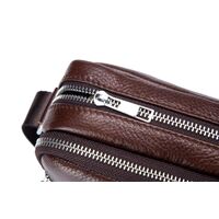 Δερμάτινο Τσαντάκι Ώμου Καφέ Bull Captain DJB 023