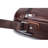 Δερμάτινο Τσαντάκι Ώμου Καφέ Bull Captain DJB 023