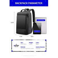Σακίδιο πλάτης Αντικλεπτικό 24L Laptop 15,6” Bopai 61-53111 μαύρο