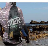 Τσάντα Από Δίχτυ Για Μεταφορά Εξοπλισμού Game Bag 40x60cm Μαύρη OMER