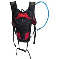 Σακίδιο Bike 6Lt  Μαύρο - Κόκκινο Με Σάκο Νερού 1,5Lt CAMPUS 810-3003-14