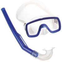 ΣΕΤ ΜΑΣΚΑ & ΑΝΑΠΝΕΥΣΤΗΡΑΣ ΠΑΙΔΙΚΟ PVC ΜΠΛΕ fortis 274-1856