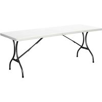 ΤΡΑΠΕΖΙ  ΠΤΥΣΣΟΜΕΝΟ CATERING ΒΑΛΙΤΣΑ 244x76x72cm ΛΕΥΚΟ 31-30841