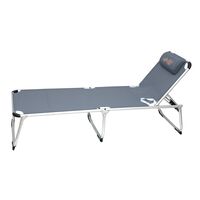 ΞΑΠΛΩΣΤΡΑ ΓΚΡΙ KING SIZE ΠΤΥΣΣΟΜΕΝΗ ΕΝΙΣΧΥΜΕΝΗ ΡΑΒΔΩΤΗ ΑΛΟΥΜΙΝΙΟΥ myResort 161-0361-10