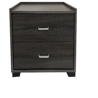 ΚΟΜΟΔΙΝΟ ΜΕ ΔΥΟ ΣΥΡΤΑΡΙΑ 43x40x43 εκ  ΓΚΡΙ ΟΞΙΑ 65-35594-30