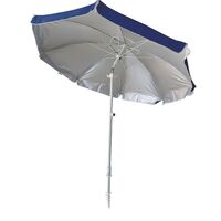 ΟΜΠΡΕΛΑ ΒΕΡΑΝΤΑΣ-ΚΗΠΟΥ-ΘΑΛΑΣΣΗΣ ΜΠΛΕ  ΜΕ ΕΣΩΤΕΡΙΚΗ ΑΣΗΜΙ ΕΠΙΣΤΡΩΣΗ 2m ΜΕΤΑΛΛΙΚΗ 371-5884-1