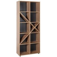 ΡΑΦΙΕΡΑ ΜΕ ΔΕΚΑ  ΡΑΦΙΑ 75x30x188 εκ SONOMA 622-3682-31
