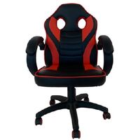 ΚΑΡΕΚΛΑ ΓΡΑΦΕΙΟΥ GAMING ΜΕ ΜΠΡΑΤΣΑ -ΕΠΙΦΑΝΕΙΑ PU-TEXT- ΚΟΚΚΙΝΟ ΜΑΥΡΟ 66-35693