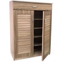 ΠΑΠΟΥΤΣΟΘΗΚΗ ΜΕ ΔΙΠΛΗ ΠΟΡΤΑ, ΣΥΡΤΑΡΙ -5 ΘΕΣΕΙΣ ΑΠΟΘΗΚΕΥΣΗΣ 68x32x98 εκ. ΣΦΕΝΔΑΜΟΣ 63-36928-29