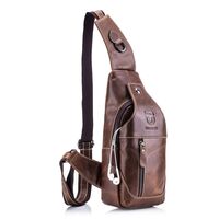 Δερμάτινο τσαντάκι body Bull Captain XB 019 καφέ