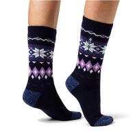 Κάλτσες Γυναικείες Ισοθερμικές Jacquard Lite Lima Fairisle Denim Heat Holders 80090