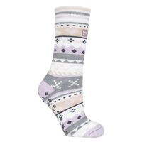 H.H. LADIES HEAT HOLDERS SOUL WARMING SOCKS BL/CORAL 3082 HEAT HOLDERS 80068-BL/CORAL 3082