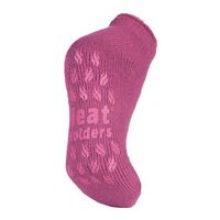 H.H.SOCKS LADIES ANKLE SLIPPER DEEPEST PLUM 2751 HEAT HOLDERS 80020-DEEPEST PLUM 2751