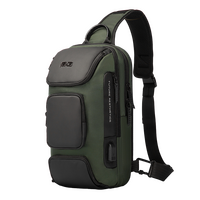 Τσαντάκι ώμου χιαστί crossbody Bange 7086 χακί