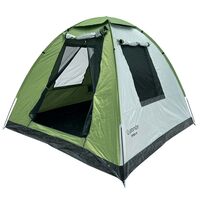 Σκηνή Camping Οpen Air 4 Ατόμων 240x240x175cm Πράσινο PANDA 10330