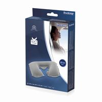 Μαξιλάρι Ταξιδίου Φουσκωτό Βελoύδινο 37x24x10cm Λευκό BESTWAY 15333