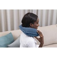 Μαξιλάρι Ταξιδίου Φουσκωτό Βελoύδινο 37x24x10cm Μπλε BESTWAY 15333