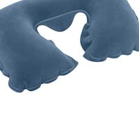 Μαξιλάρι Ταξιδίου Φουσκωτό Βελoύδινο 37x24x10cm Μπλε BESTWAY 15333