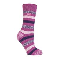 H.H.SOCKS LADIES FASHION TWIST CREW MULTI TW. 6336 HEAT HOLDERS 80018-MULTI TW. 6336