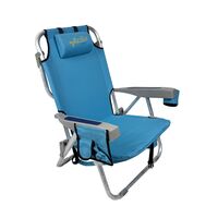 Καρεκλα Παραλιας Αλουμινιου Μπρατσα Γαλάζια  600d Polyester Myresort 141-8045-5