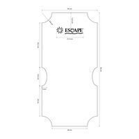 Ανταλλακτικό Ύφασμα Escape High Back / Escape Plus Μπλε 15922